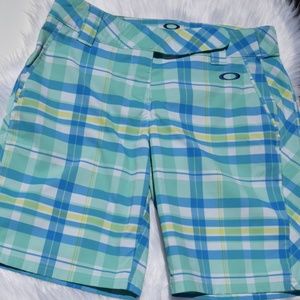 Womens Oakly Plaid Shorts